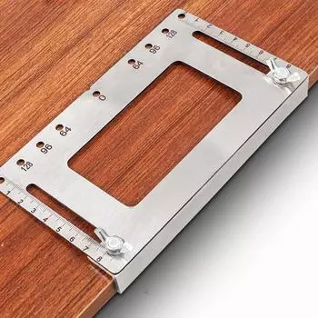 Шаблон позиционера со шкалой градусов, направляющая для сверления отверстий в шкафу, локатор для пробивания отверстий в шкафу