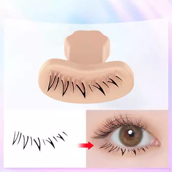 Шаблон штампа для ресниц с ручкой, быстрый и ленивый макияж под трафаретом,