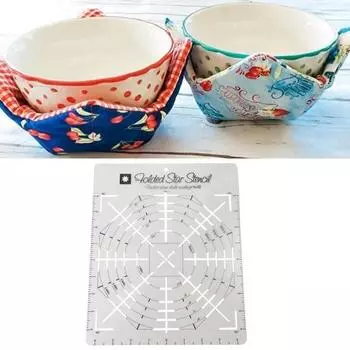 Шаблон со звездочкой, многофункциональная швейная линейка, точный и простой в использовании шаблон для шитья пэчворка для изготовления поделок M