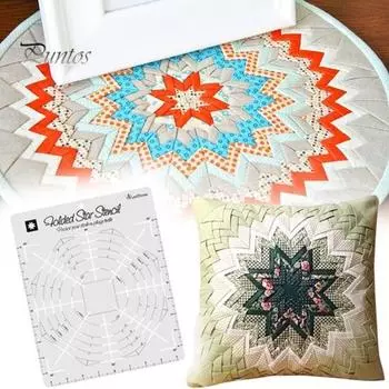 Шаблон со звездочкой, многофункциональная швейная линейка, точный и простой в использовании шаблон для шитья пэчворка для изготовления поделок M