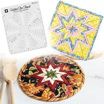 Шаблон со звездочкой, многофункциональная швейная линейка, точный и простой в использовании шаблон для шитья пэчворка для изготовления поделок M