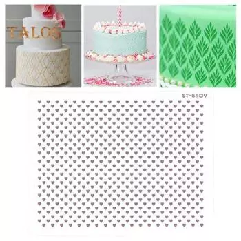 Шаблон торта Складные инструменты для украшения Мягкий прочный полый шаблон торта Инструменты для выпечки для кухни
