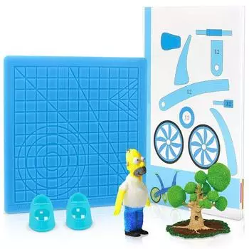 Шаблоны Инструменты для рисования Защитные накладки на пальцы Коврик для 3D-ручки Силиконовый коврик Трафареты для 3D-ручек Коврик для 3D-печати