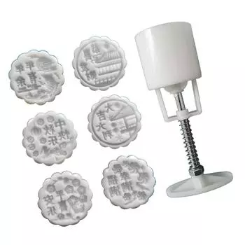 Шаблоны персонажей Формы для лунного пирога Праздник середины осени Инструмент для изготовления лунного пирога Штамп для печенья Ручной пресс Инструмент для выпечки лунного пирога