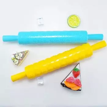 Шаблоны Пластиковая скалка Цветок Текстурированная Рельефная форма для валика DIY Помадка Украшения для торта Кухонные принадлежности