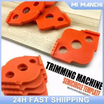 Шаблоны радиуса угла для деревообработки Эффективные шаблоны радиуса угла для резки Кондуктор Инструменты для деревообработки Износостойкие R5 до R40 оранжевый
