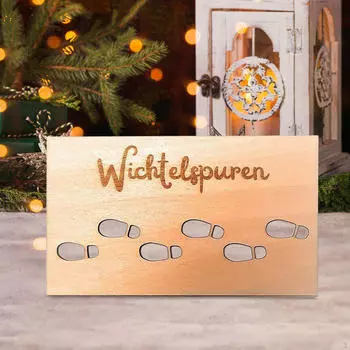 Шаблоны следов рождественского гнома, шаблон следов, поделки своими руками, трафарет Style A