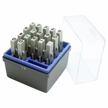 Shachihata GRN-3G Stamp with Handle, Rubber Stamp, Connecting Type, Number Set, Gothic Body, No. 3, Stamp Face 0.2 x 0.1 inches (4.7 x 3.8 mm)