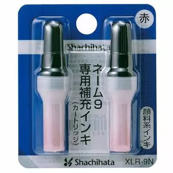 Shachihata Name 9 Refill Ink Red XLR-9N
