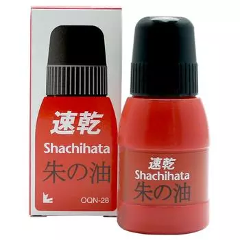 Shachihata vermilion oil 28ml exclusive refill ink quick-drying OQN-28 MQN/MQC