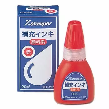 Shachihata X Stamper Refill Ink Pigment 20ml Red XLR-20N