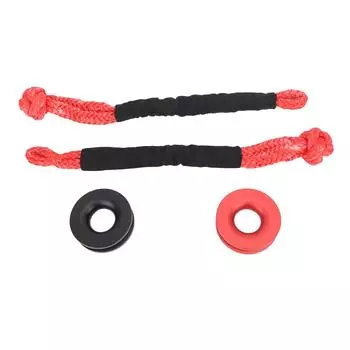 Shackle Winch Rope High Strength Rugged Winch Snatch Recovery Ring for Off Road ATV UTV Trailer