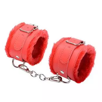 Shackles Fetters Goods Restraints Beginner Play Red