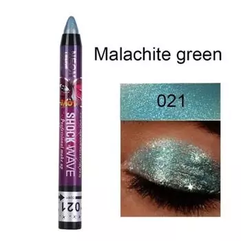Shadow Eye Makeup Long-lasting Waterproof Eye Shadow Pen 2 in 1 Smudge-proof Stick Lip Makeup Glitter Shimmer, 21, 1 Piece