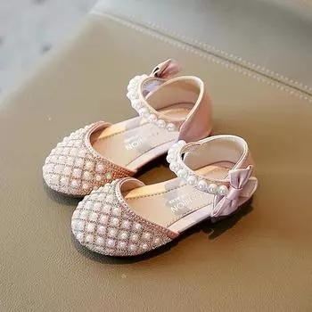 Шаг в лето: Ботинки для девочек с узлом-бабочкой, мягкой подошвой из жемчуга и акцентами в виде бриллиантовой принцессы для детей от 1 до 8 лет 22