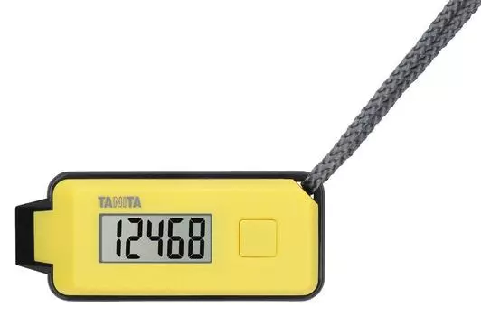 Шагомер с 3D-датчиком и аварийным свистком [Свисток для ходьбы] FB-738 Желтый