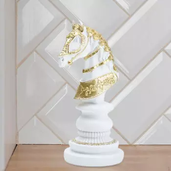 Шахматные фигуры Статуэтка из смолы Элегантный Идеальный подарок Уникальное настольное украшение Horse