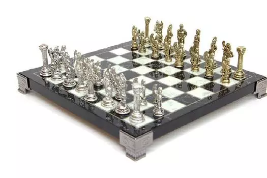 Шахматный мраморный стол М