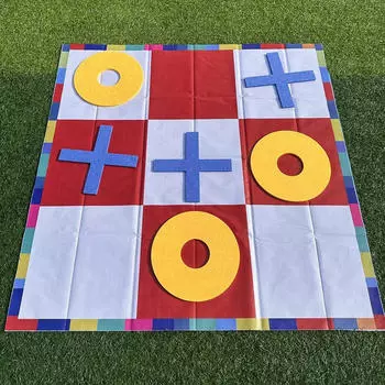 Шахматный набор Toe, настольная игра, головоломка, развлечения в помещении и на открытом воздухе, интерактивная игрушка XO 120cm and Red