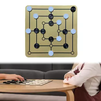 Шахматы настольная игра набор Девять мужчин Моррис,Семейное занятие Развлечения Логические шашки