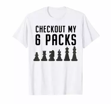 Шахматы Оформить заказ Моя подарочная футболка для любителей настольных игр из 6 штук белый
