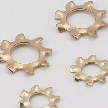 Шайба стопорная зубчатая латунная - M3/M4/M5/M6/M8 M3