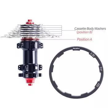 Шайба втулки шоссейного велосипеда MTB 10S 11S Прокладка каретки (2,35)