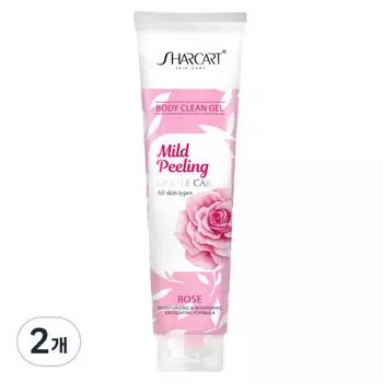 Shakat Body Peeling Gel Rose, 310мл, 2 шт.