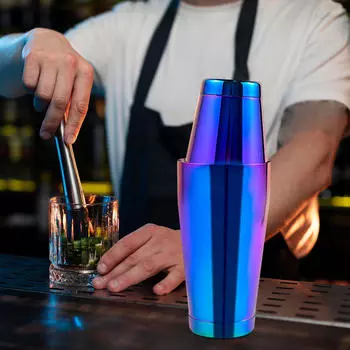 Shaker, Bartender Martini Multifunctional Bar Accessory, Margarita Mixer for Frosted black