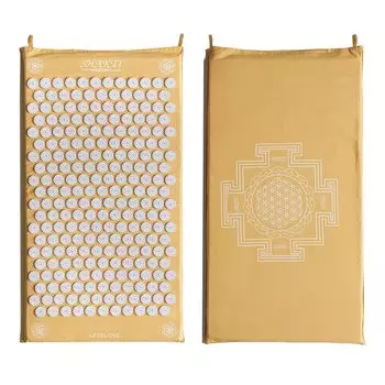 Shakti Shakti Mat Yellow Желтый коврик для акупрессуры уровня 1 Индийский этический коврик для акупрессуры ручной работы Достигает глубокой релаксации за 20 минут Акупунктура