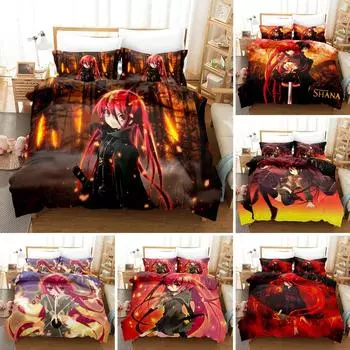 Shakugan No Shana Bedding Set Anime Bed Linen Quilt Duvet Cover Sets Home Decor Single Queen King Size Gift Kawaii Girl Cartoon EU Single 135x200cm