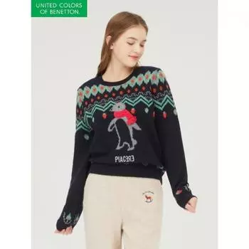 Шаль Benetton Penguin Knit Bakpb4461 LG/OS