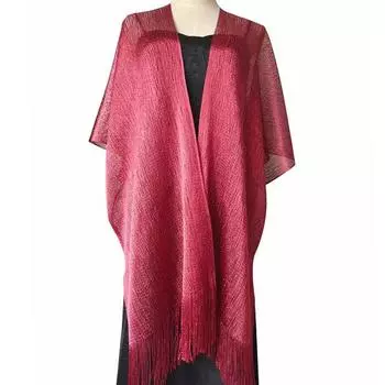 Шаль Cheongsam, золотая и яркая шелковая шаль, модная серебряная шелковая шаль, женская шаль с разрезом 90*100cm жёлтый