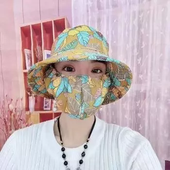 Шаль для сбора чая, анти-УФ-маска, модная женская шапка с хвостиком, шляпа для спорта на открытом воздухе