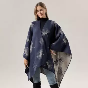 Шаль из гинкго билоба, большая шаль, высококачественная, термонакидка, дорожная накидка для женщин 135*160 красный