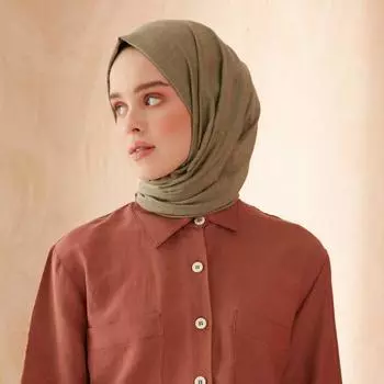 Шаль из хлопка ShantuQ Anka, зеленая