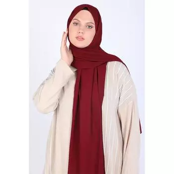Шаль Miray Jeddah Темно-бордовая красная