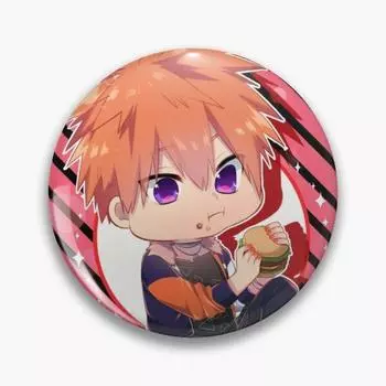 Shall We Date Obey Me Beelzebub, персонализируемая мягкая пуговица, булавка, креативная ювелирная брошь, женская булавка на лацкан, модная шляпа с воротником для влюбленных