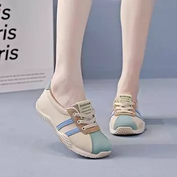 Shallow mouth sports single shoes women s spring and autumn new versatile dad little white board shoes women s explosion N 35