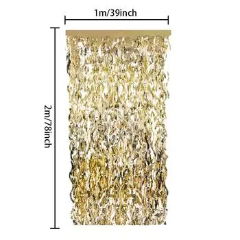 Шампанское Роскошный Золотой И Синий Дождь Занавес Для Креативного Оформления Мероприятий И Торжеств Праздничный Champagne Gold