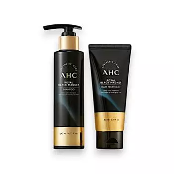 [Шампунь AHC Royal Black Magnet 140 мл + Лечебное средство 80 мл]