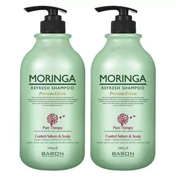 Шампунь Baron Moringa Refresh, 1 кг, 2 шт.