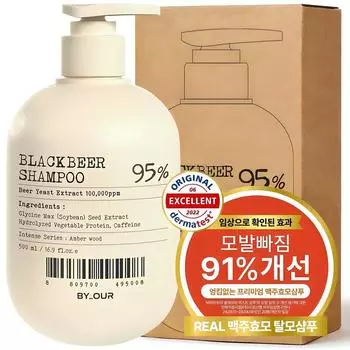 Шампунь Bayauer Brewer s Yeast Black Beer Yeast, 500 мл, 1 шт.