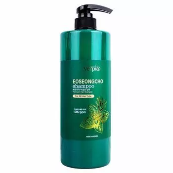 Шампунь Berpia Houttuynia cordata 1000мл, 1л, 1 шт.