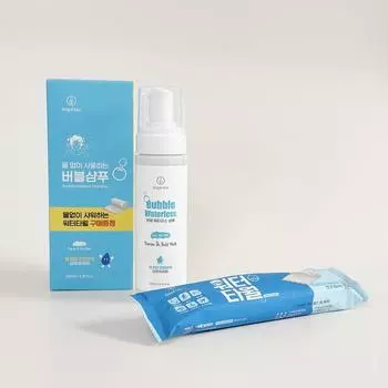 Шампунь безводный пенящийся Supiato 200 мл + полотенце для умывания, 1 шт.