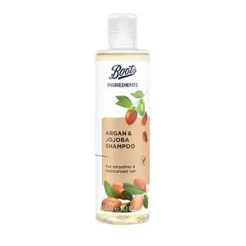 Шампунь Boots Ingredients с аргановым маслом и жожоба 300 мл.