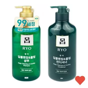 Шампунь Chung-A Deep Cleansing & Cooling Conditioner 550 мл набор из 2 предметов