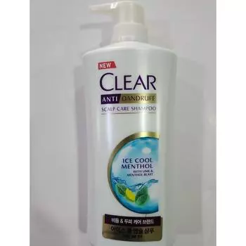 Шампунь Clear ICE Cool Menthol 650 мл Unilever worldfood, 1 шт.