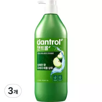 Шампунь Dantrol Fresh Apple, освежающий аромат, 820 мл, 3 шт.