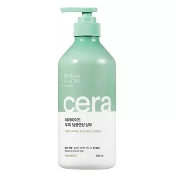 Шампунь для глубокого очищения кожи головы с керамидами Derma&More, 600 мл, 3 шт.